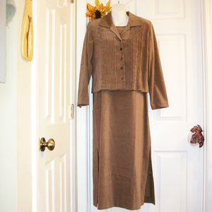 Positive Attitude Microfiber Dress/ Jacket Set